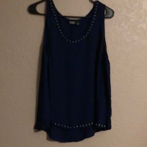 Navy blue studded blouse Size PL